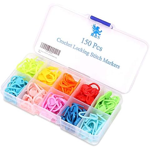 H&S Marcadores de Puntadas de Ganchillo - 150uds Cover