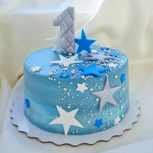 Image of Silver Sprinkles for Cake Decorating, 130g /4.6oz Edible Silver Pearl Sprinkles, Candy Baking Decorations, Ice Cream Toppings and Cookie Decorating, Wedding Party Valentines Supplies