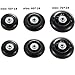 Mmei 1 Pair Replacement Wheels with 608zz Bearings for Luggage Suitcase Inline Outdoor Skate (60 mm x 18 mm)