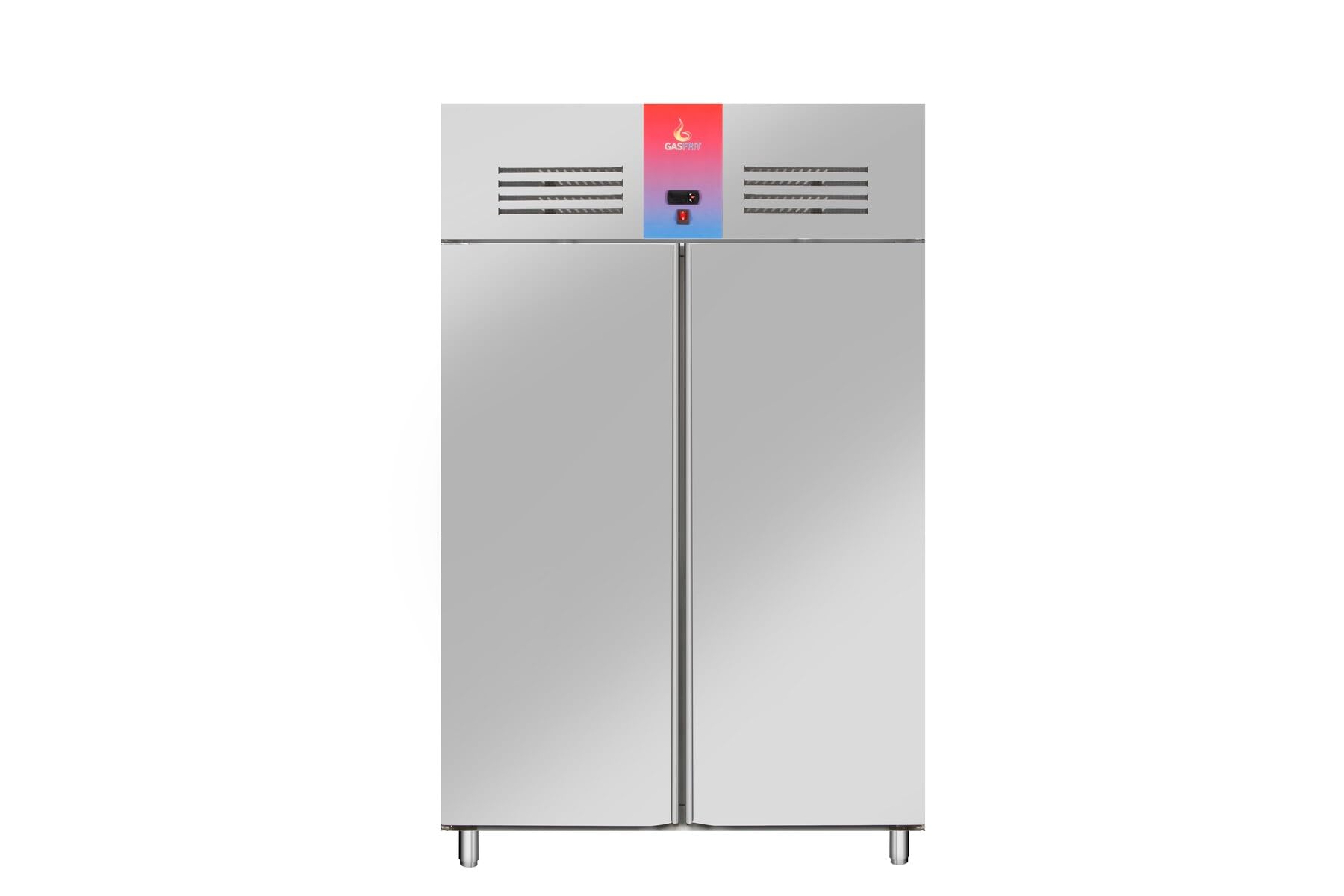 Armario Frigorífico Industrial 2 Puertas y 4 Puertas Acero Inoxidable, 1300L, Refrigeración Ventilada No Frost, +2/+8°C, Tropicalizado Clase C, Frigorífico Profesional Hostelería