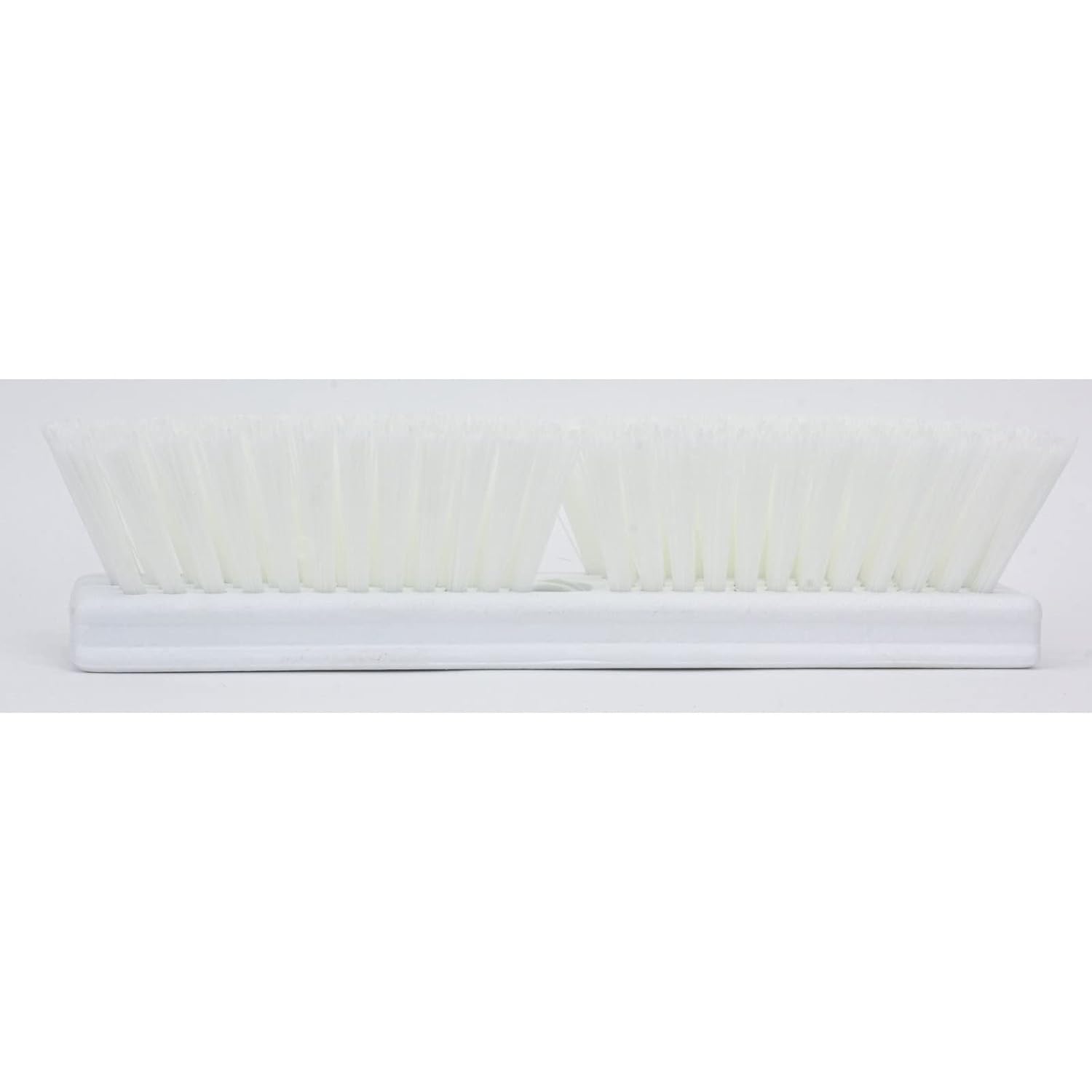 SPARTA Plastic Floor Scrub Brush, Brush Head Only, Deck Brush with ACME Standard Thread Fitting for Deck, Industrial Kitchens, and Hospitals, 10 Inches, White, (Pack of 6)