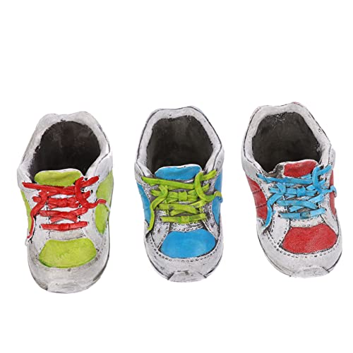 Abaodam 3 Pezzi Vasi Forma Scarpe per Piante Contenitori Creativi per Piante Decorative Design Ufficio