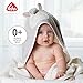 Fehn Kapuzenbadetuch Lama – Bade-Poncho aus Frottee mit Kapuze und niedlichem Lama Motiv – saugstark & kuschelweich – für Babys und Kleinkinder ab 0+ Monaten