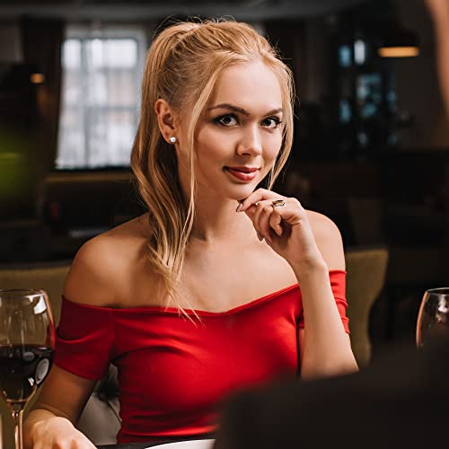 18k White Gold Plated 925 Sterling Silver Pure Brilliance Cubic Zirconia Stud Earrings Round Cut Simulated Diamond CZ Stud Earrings Fine Jewelry for Women Men3