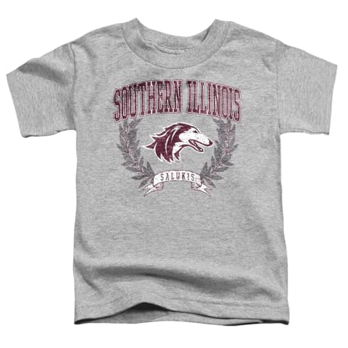 LOGOVISION Southern Illinois University Laurels Dark Kids T Shirt (3) for Toddler Boys and Girls, Athletic Heather