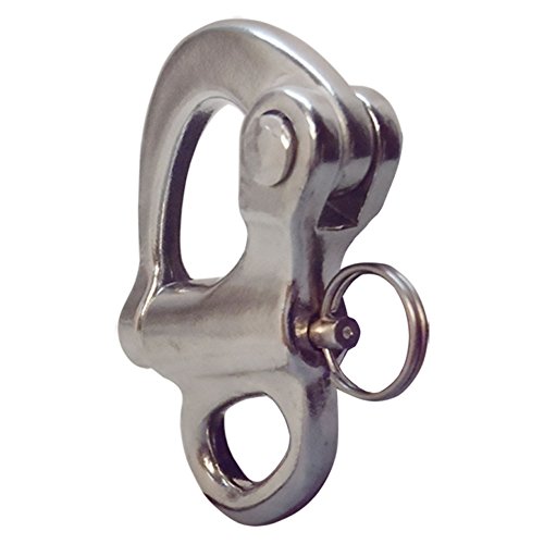 2-5/8'' Fixed Eye Snap Shackle Fixeye SS316 Stainless Steel Shackle Fixed Bail