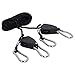 CHICIRIS Grow Light Rope Hanger, Rope Hanger 2PCS Portable 1/8in pour Ventilateur de Plafond