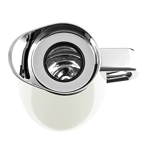 Emsa 514185 Plaza Quick-Tip Jarro a vácuo, 1,0 litros, branco gelo, 1