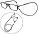 Produktbild Keepmoving TR90 Magnetische Hängender Hals Lesebrille Lesehilfe Sehhilfe Damen Herren Tragbare Magnet Brille Versenkbares Design (+3,00, Grau)