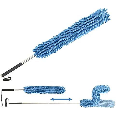 Sichler Haushaltsgeräte Heizkörperreiniger: Formbarer Mikrofaser-Staubwedel mit Teleskop-Griff Cover