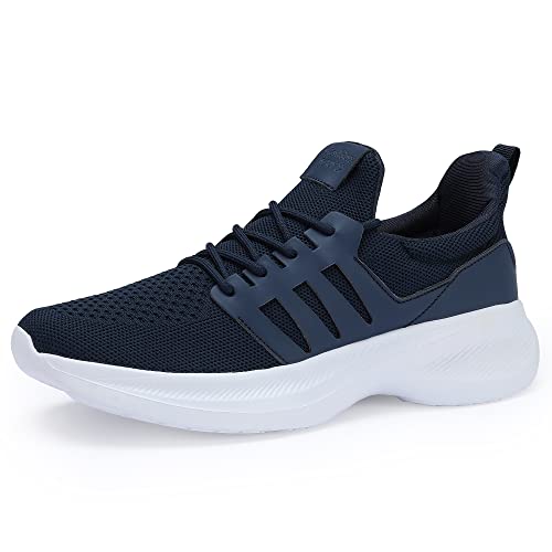 Image of Casbeam Mens Running Shoes Comfortable Lightweight Breathable Walking Shoes Lace-up Shoes Mesh Workout Casual Sports Shoes