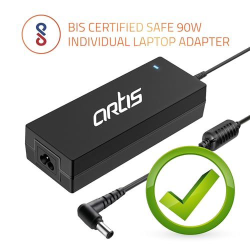 Image of AR0906 90 Watt Laptop Charger /Adapter with Power Cord Compatible with Sony Laptops (19.5 V /4.7A, Pin: 6.5 x 4.4mm)