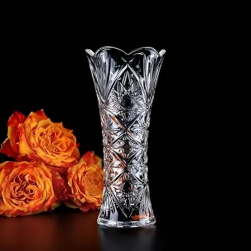 Vaso Decorativo de Vidro para Flores, 23 cm, Mesa e Sala, Área Go...