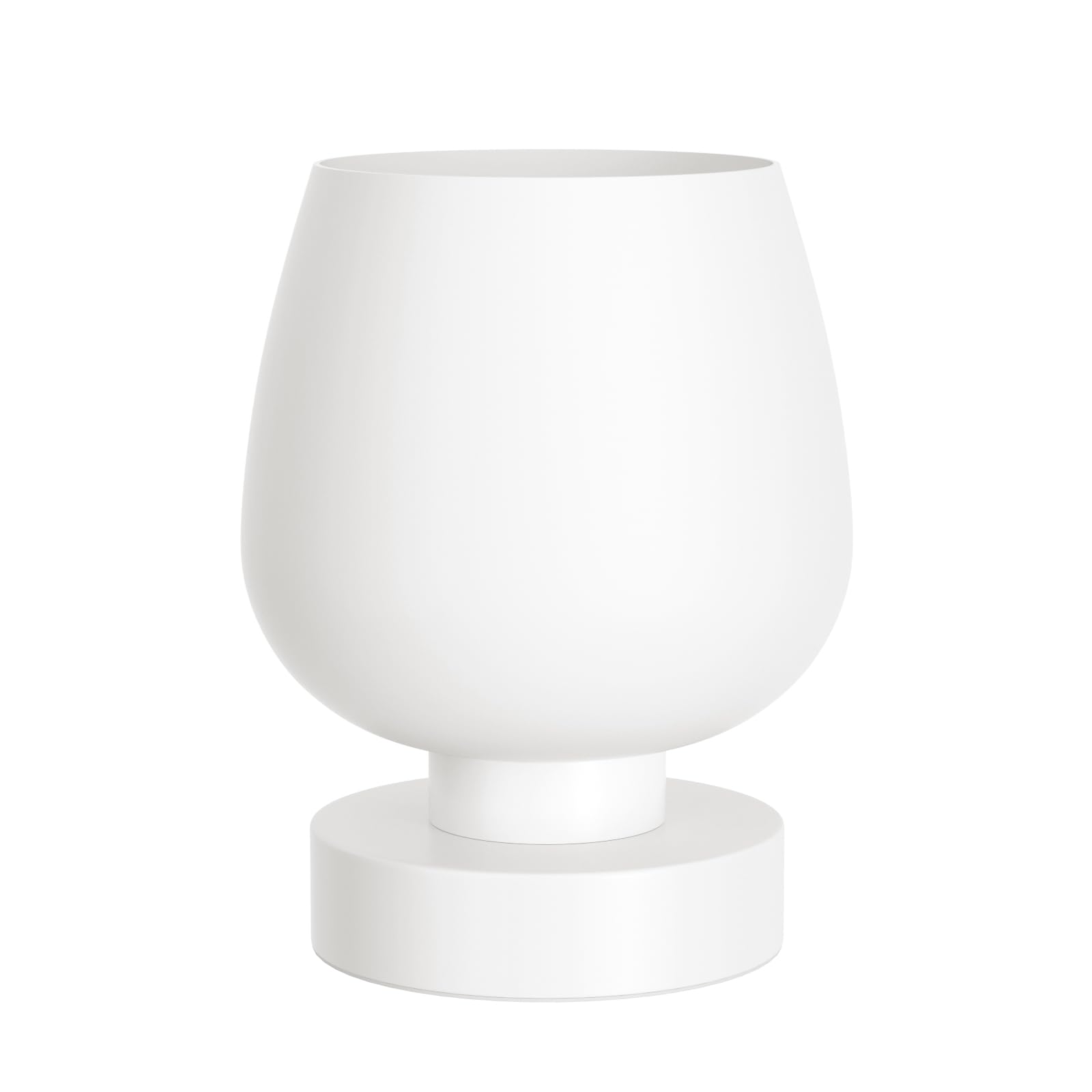 Touch Nachttischlampe 2er Set - Kleine Nachttischlampe für Schlafzimmer Wohnzimmer Nachttische, Schreibtischlampe mit weißem Glasschirm für kleine Räume, 3-Wege-Dimmbar, LED-Glühbirnen, Geschenke