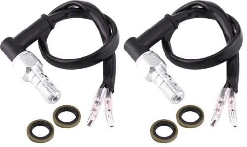 Image of Hydraulic Brake Switch, Universal Motorcycle Rear Set Hydraulic Brake Light Switch with Washers(M10x1.25) (Pack of 2)