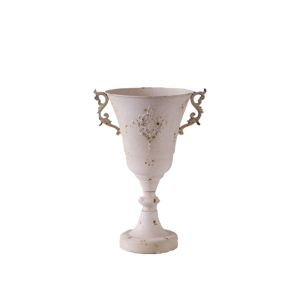 GELASIGE Flower Pots Restaurant Tabletop Decorative Vase Outdoor Courtyard Dried Flower Vase Retro Old Crafts Flower Pot Ornaments Outdoor Flower Pots
