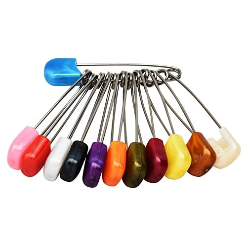 NANDANA COLLECTIONS stylish Heavy Plastic locking Safety Pin Nappy lock Saree Hijab Pin for Women and Girls (B0B5VBBHRJ) Amazon Price History, Amazon Price Tracker