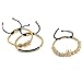 MAGIC FISH Imperial Crown King Bracelets for Men Set Pave CZ Gold Zircon Pure Hand-woven Luxury Charm Fashion Cuff Bangle Birthday Jewelry (3pcs-gold-Y)