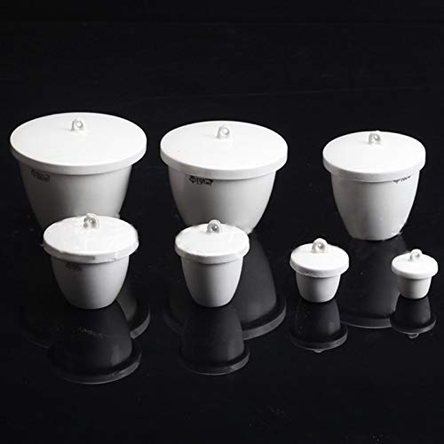 10 pezzi/confezione Crogiolo in ceramica all'ossido di alluminio con tappo Attrezzatura da laboratorio Crogiolo in porcellana(15mL 10 pieces)