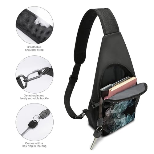 Bolso de cuerda psicodélico para senderismo y uso diario miniatura 4