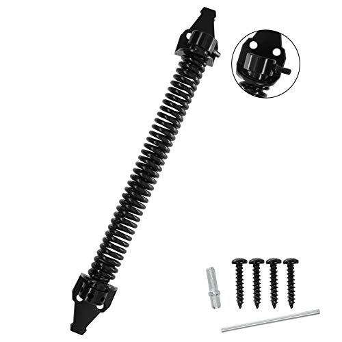 13 inch Self Closing Gate Door Spring Hardware for Wooden and Vinyl Fence with Adjustable Tool,Steel,Black - Thumbnail 6