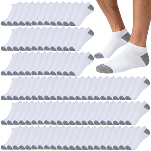 Image of 12-30 Pairs Low Cut Ankle Socks for Men Thin Breathable Casual No Show Athletic Socks Bulk