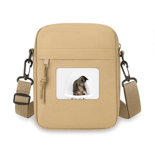 Sac à bandoulière pour téléphone motif chat pour vos sorties urbaines