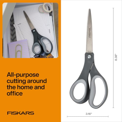 Fiskars 8" Left-Handed Titanium All Purpose Scissors for Office - image 6