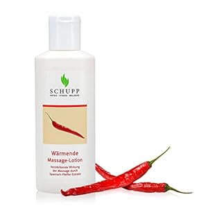 SCHUPP Wärmende Massage-Lotion, 200ml – Massage-Creme für gute Gleitfähigkeit – feuchtigkeitsspendende Lotion bei trockener & rissiger Haut – Made in Germany