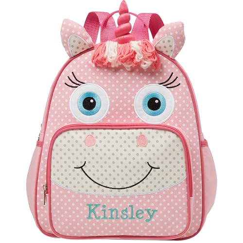 Let's Make Memories Kids Personalized Toddler Backpack for School - Custom Preschool Backpack - Back to School - Bookbag - Little Critter - Unicorn