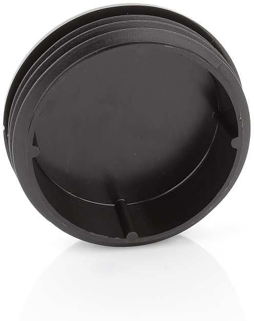 Pack of 100 Lamellar Plugs, Round, 40 mm, for Round Pipe, Round Plug, Black, Pipe Cover Made of PE Plastic, Pipe Plugs for Pipe Cover of Steel Pipe, Stainless Steel Tube, Aluminium
