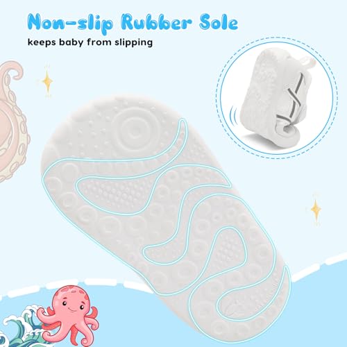 Image of Scurtain Baby Shoes Boy Girl First Walking Shoe Infant Crib Breathable Sneakers Lightweight Barefoot Shoes for Babies