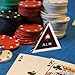 FOYTOKI Dealer Button: Poker Triangle Button Poker Chip Guard Game Tokens Accessory Prop for Holiday Halloween Christmas Carnival Party Supplies