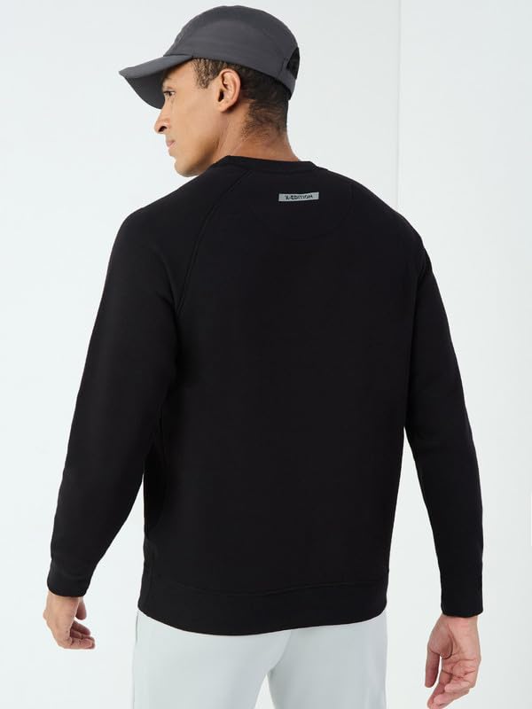 Image of Wildcraft Men Cotton Blend Sweat Shirt | Sweatshirt for Mens | Regular Fit |