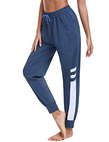 Sykooria Pantaloni Sportivi Donna Estivi Piede del Fascio Pantaloni da Jogging con Fascia Elastica Regolabile a Vita Alta Pantaloni Lunghi Casual con Tasca