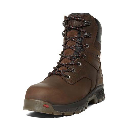 Timberland PRO Timberland PRO Men's TiTAN EV 8 Inch Composite Safety Toe Waterproof Insulated Industrial Work Boot, Brown-2024 NEW, 8 M US