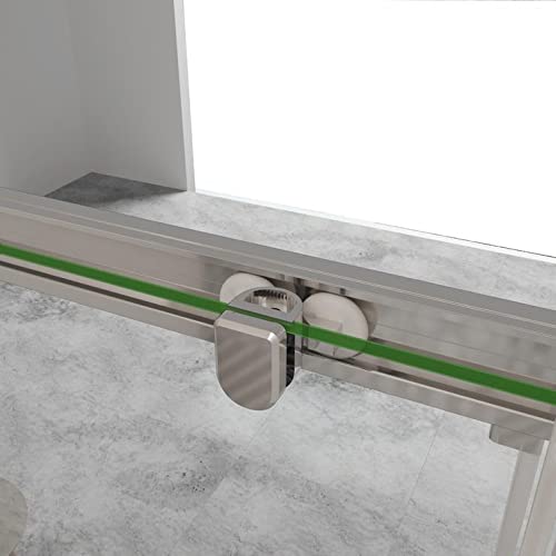Mampara de Ducha Puerta Corredera Vidrio Templado 5mm Transparente 160x185cm