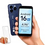 AGM Note N2 Téléphone 4G Mini Déverrouillé, Android 16 go,Écran 4,96