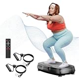 Vibration Plate Exercise Machine: TISSCARE Vibrating Plates for Weight Loss and Lymphatic Drainage, Whole Body Workout Sculpting Platform for Home Fitness Fat Burner for Women Men