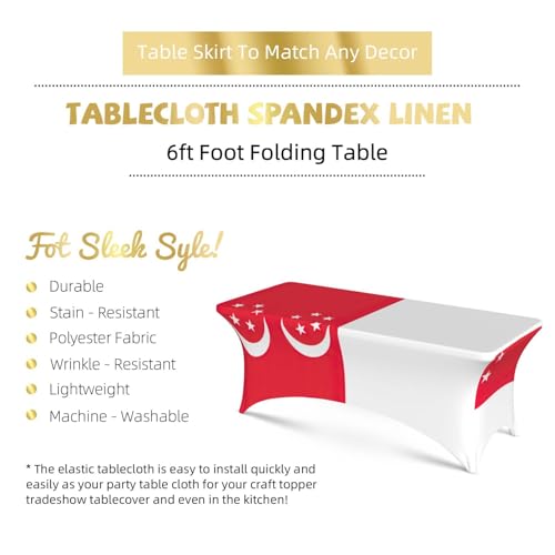 Housse de table Singapour extensible élasthanne infroissable