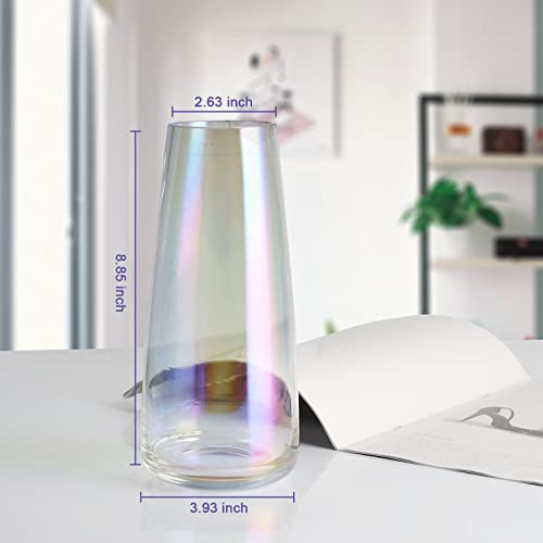 Gunlar Glass Vase Flower Crystal Vases Home Decor Modern Large Clear Glass Vases For Centerpieces For Home Office Wedding Living Room Decorations(Clear) #TOP5