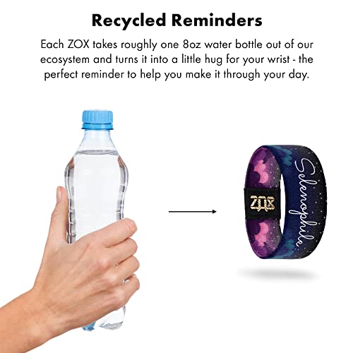 ZOX Bracelets Stretchy Elastic Band with Motivational Affirmations and Beautiful Artwork, Great Gift for Men, Women, and Kids