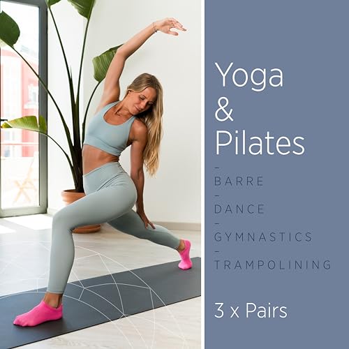 All Things Accessory womens 3 Pack Grip Socks Grip Socks