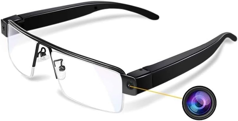 FREDI HD PLUS Non WiFi 1080P Specs Camera Optical | Video & Audio Recorder with 1.5Hours Battery Backup | Portable Camera Indoor & Outdoor Security | Small Surveillance Camera for Home & Office