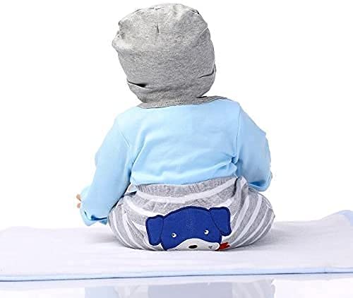 ZIYIUI Reborn Baby Junge 22 Zoll 55 cm Vinylsilikon lebensecht Weiches Reborn Babypuppen Handgemacht Neugeborene Echte… – Bild 6