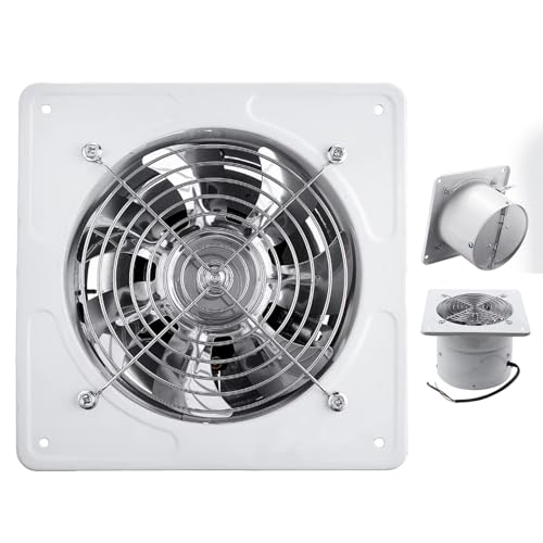 AISINILALAO Ventilador de extracción de Pared de 4 Pulgadas, Alta Velocidad y bajo Ruido, 7 aspas, 2800 RPM, para baño, Garaje, ático, invernaderos y cobertizos,220v