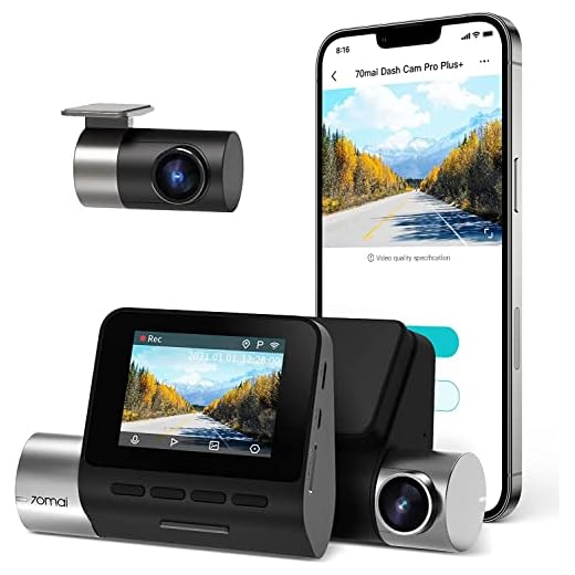 70mai A500S-1 Dash Cam, 2.7K 1944P Ultra Full HD Câmera Veicular, 1944P + 1080p Frontal E Traseira,GPS,WIFI, ADAS, DVRS, WDR, Visão Noturna,Modo Estacionamento 24 horas, camera de ré