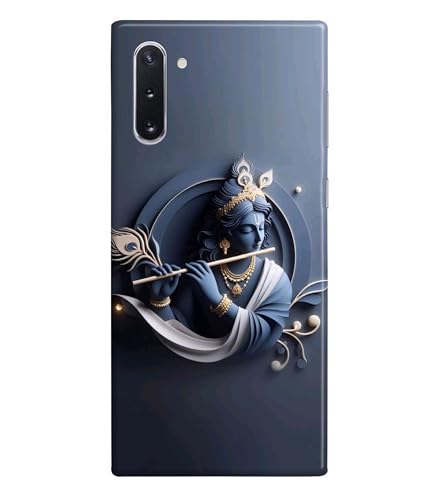 Image of Lord Krishna 3D Effect Printed Hard Back Case Cover Compatible for Samsung Galaxy Note 10 (Multicolor) - D1661