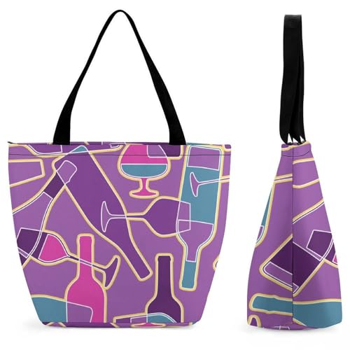 Sac à main verre à vin pour femme chic idéal pour les apéros plage et vacances