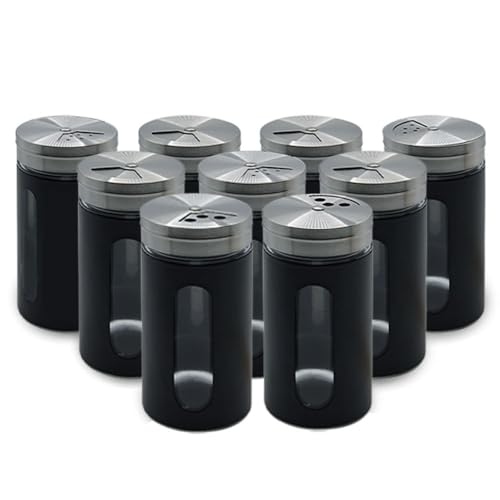 Sonnengold Juego de 20 tarros de especias (120 ml, 4,9 x 10 cm), acero inoxidable, 3 salidas diferentes